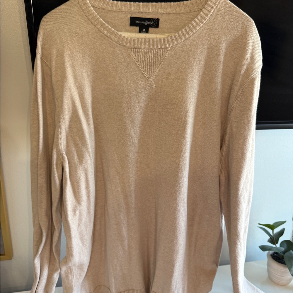 Men's Beige Sweater
